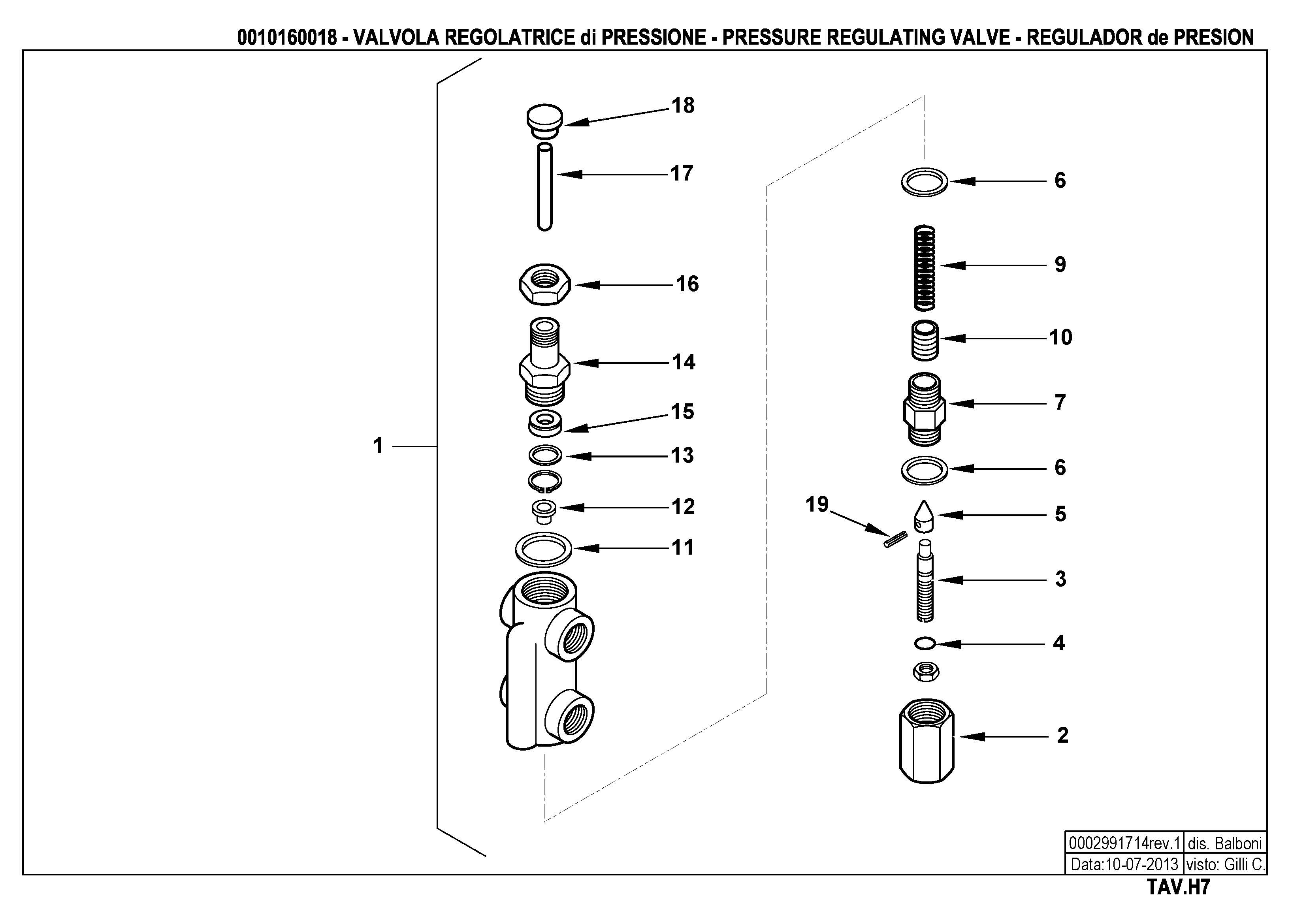 Регулятор давления жидкого топлива H7 10160018 1 20130710